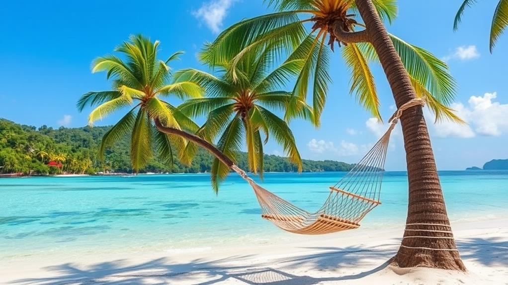 hammock on the beach in thailand