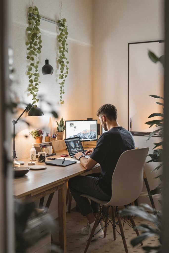 a dedicated work space for remote workers